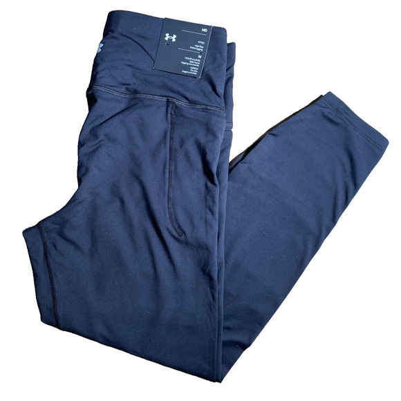 Under Armour black fitted high rise ankle leggings NWT womens M $65 - Picture 1 of 2